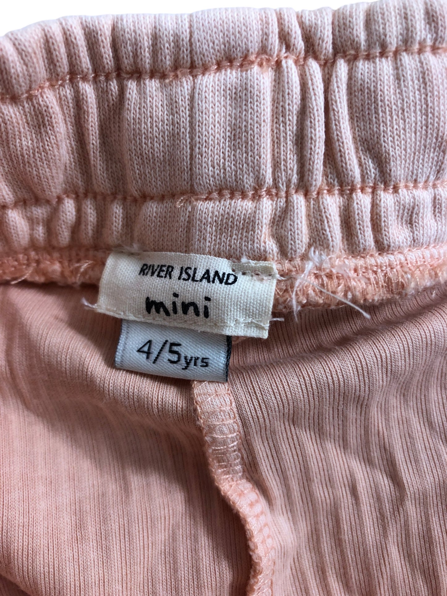 River Island Mini Girls Shorts Age 4 5 Years Pink Cotton Stretch Comfortable