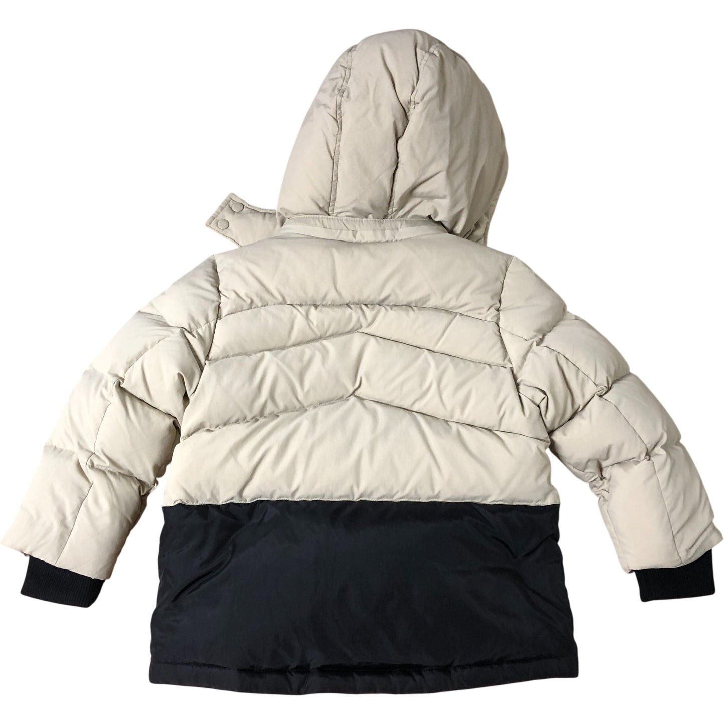 R:Robot Kids Puffer Jacket 4-5 Years Unisex Warm Windproof Black Beige