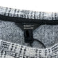 River Island Long Sleeve Checked Sweater Black & White