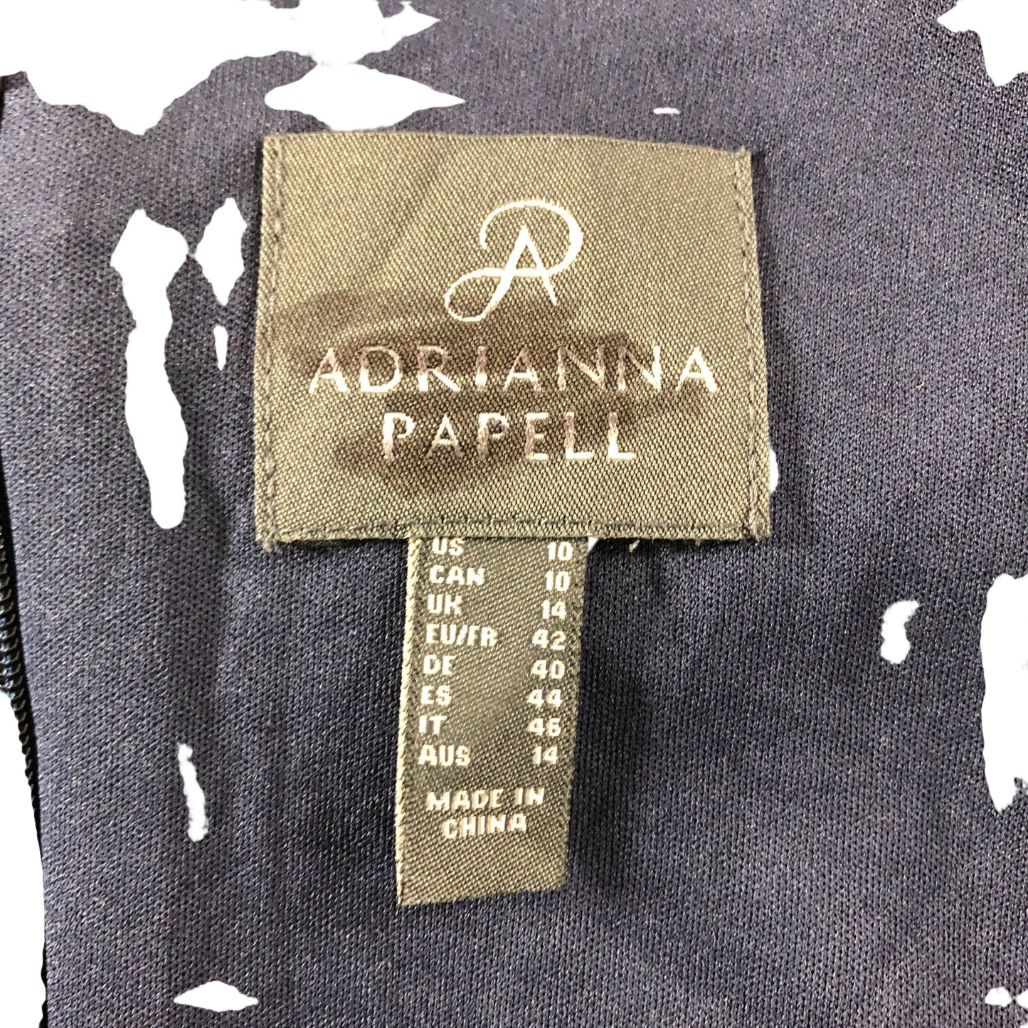 Adrianna Papell Maxi Dress UK14 Women's Navy Blue Spaghetti Strap Elegant Gown