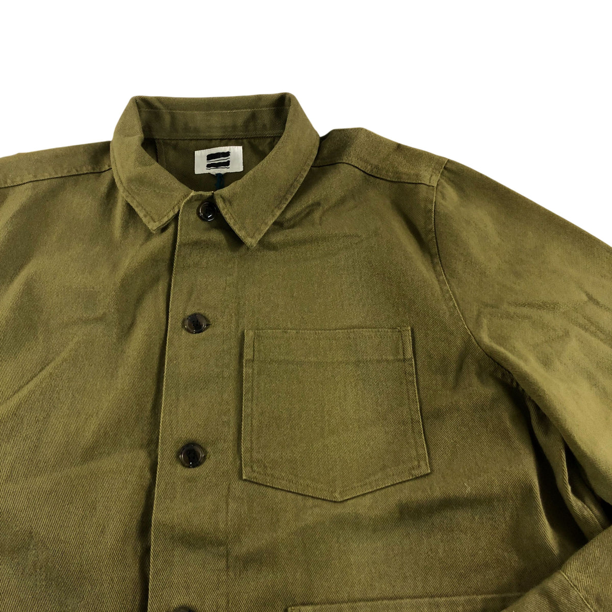 Fabien Chore Jacket Men's Deep Green Casual Shirt 100% Cotton