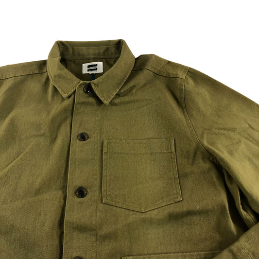 Fabien Chore Jacket Men's Deep Green Casual Shirt 100% Cotton