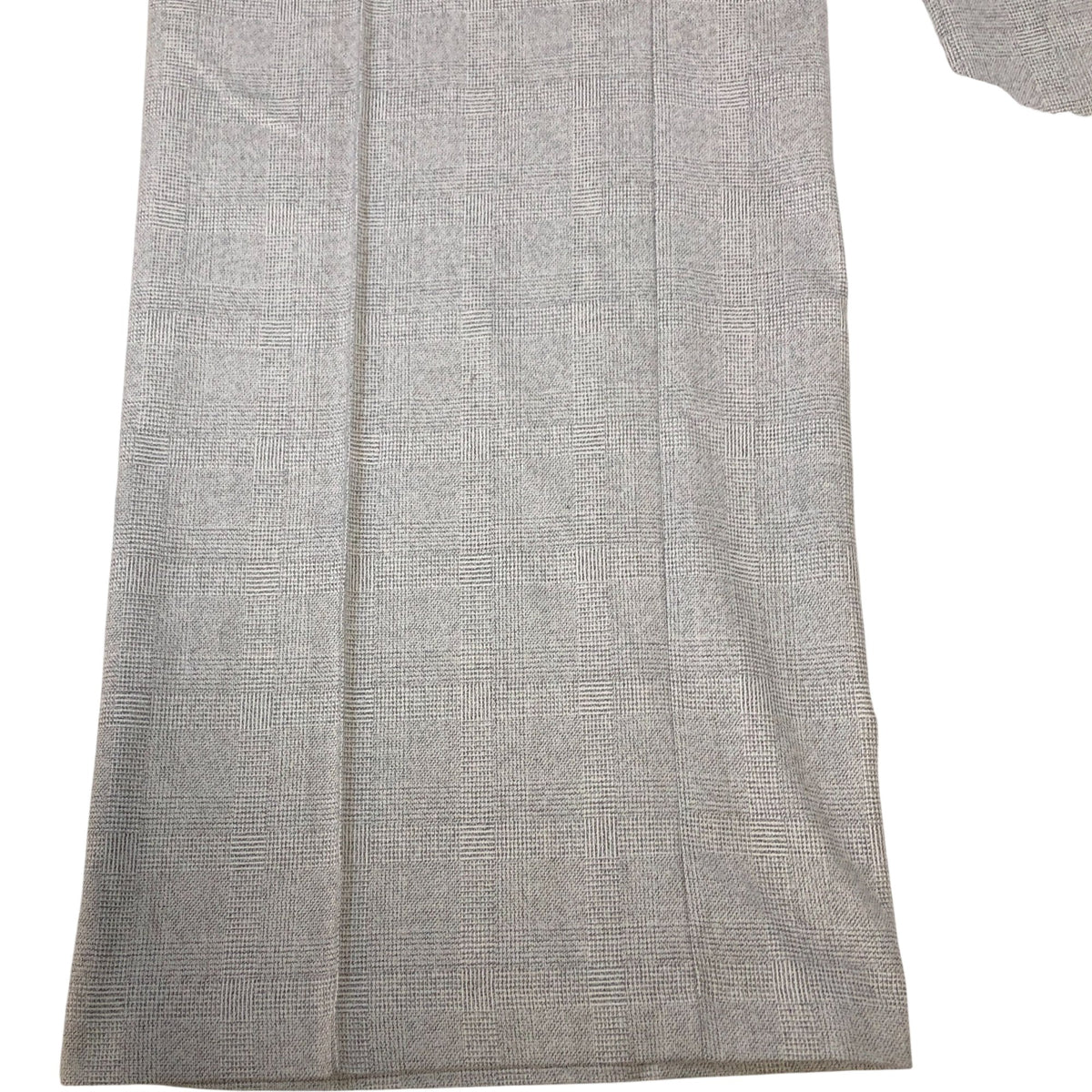 Grey Check Wide Leg Trousers Women's Smart Casual Wear Stretch Fabric UK18
