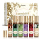 SALKING Essential Oil Roll On Set 6 X 10ML Aromatherapy Gift Set