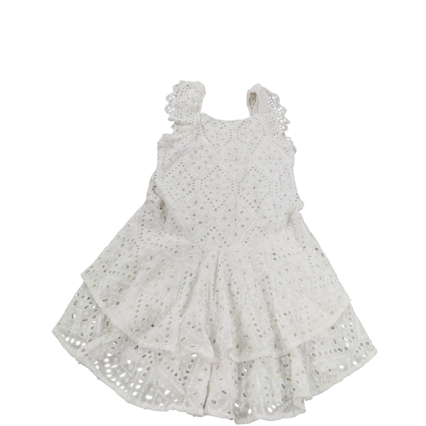 River Island Girls 12 Years White Broderie Anglaise Dress Summer Fashion
