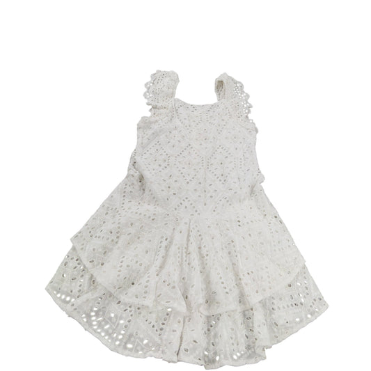 River Island Girls 12 Years White Broderie Anglaise Dress Summer Fashion