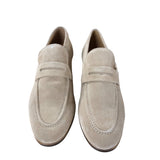 Kurt Geiger Formal Shoes UK10 Men's Suede Moccasin Beige Leather Upper