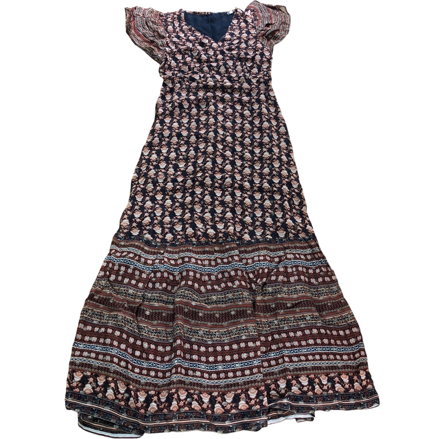 Branded Floral Print Maxi Dress - Size 6