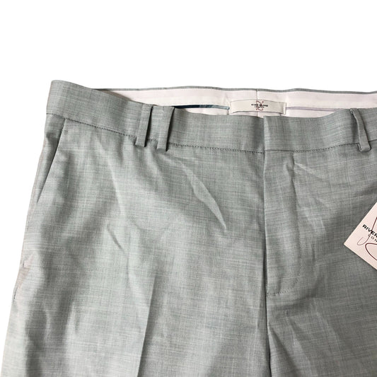 River Island W38 L32 Men's Skinny Fit Trousers Light Green Slim Stretch Style