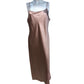 River Island Satin Slip Dress UK12 Women's Long Blush Pink Adjustable Straps