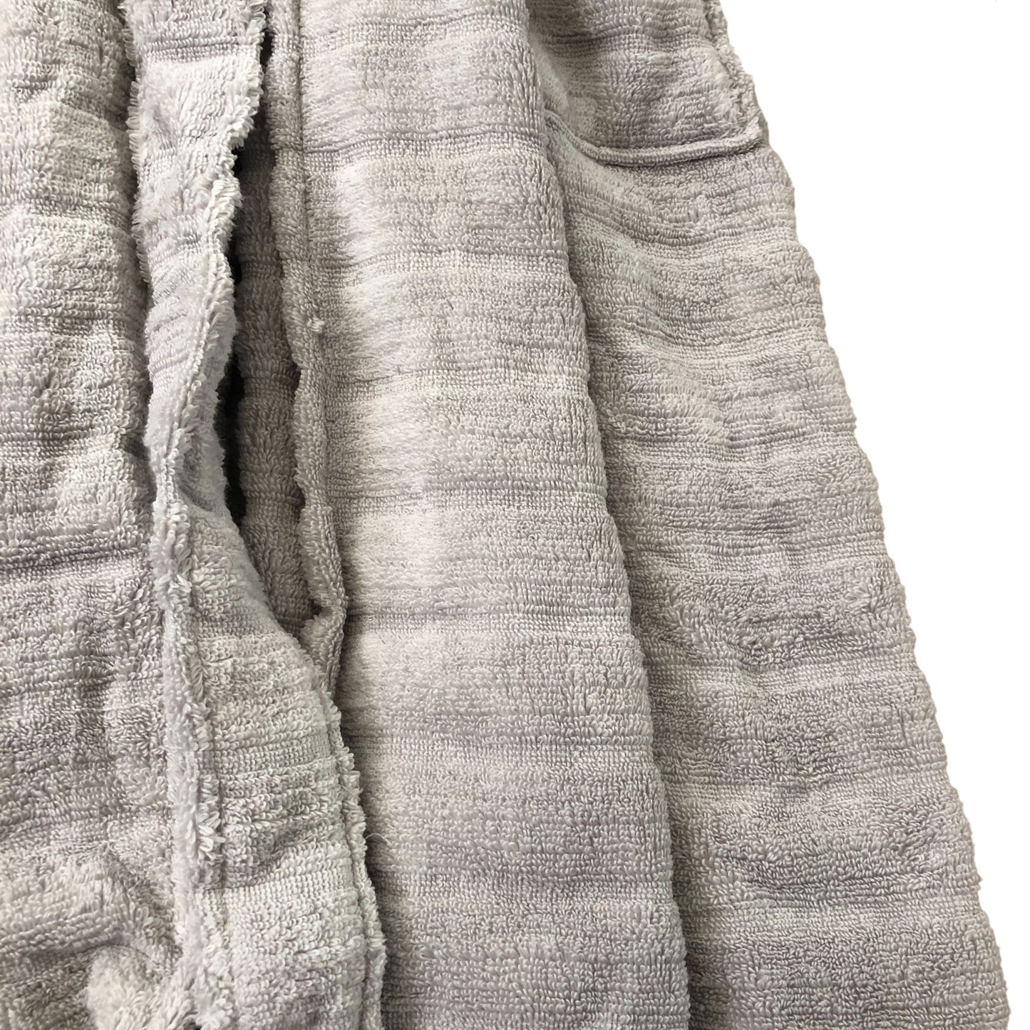 The White Company Hooded Bath Robe Women's Soft Grey Comfort Cotton Size 6