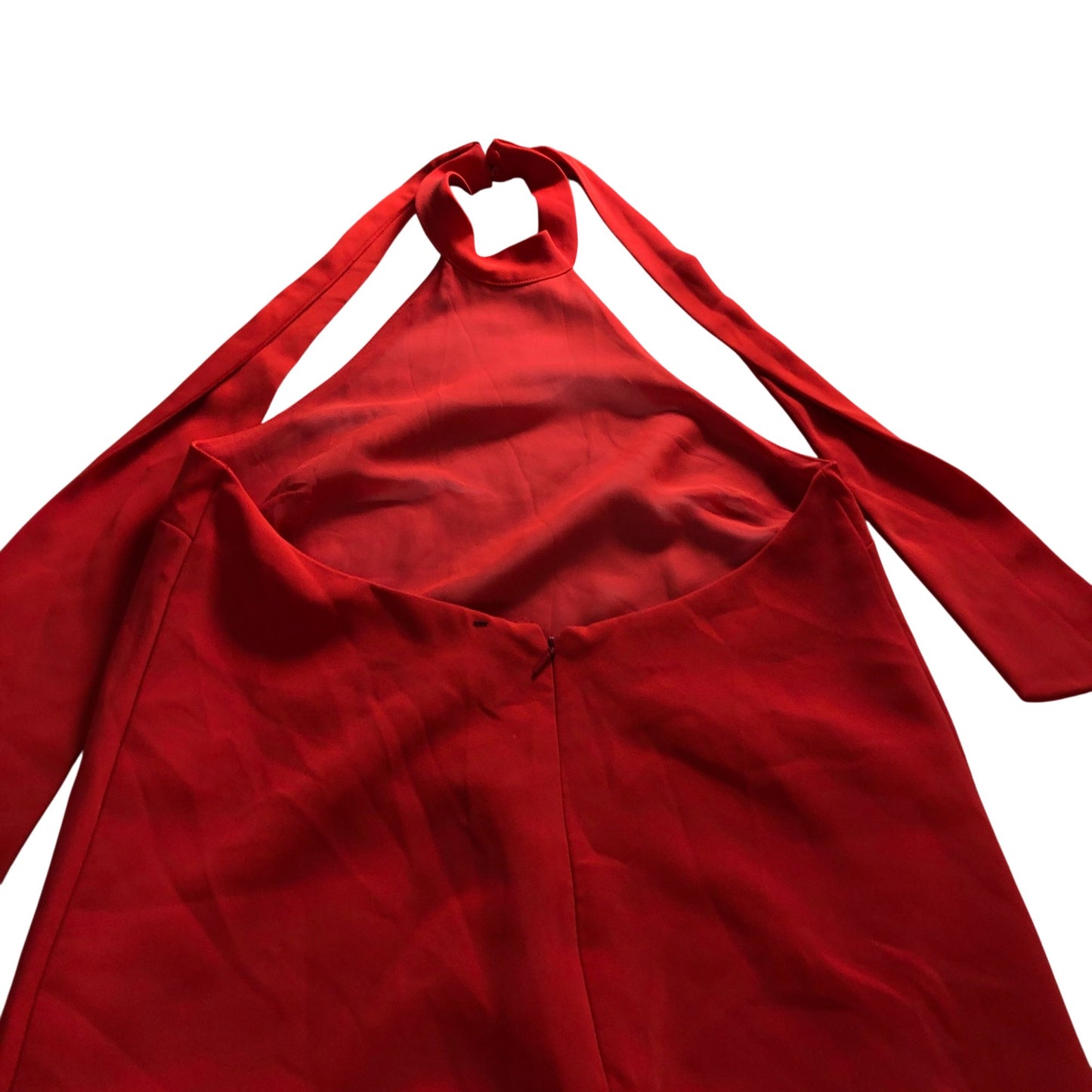Mango Halter Neck Dress Women's Red - Size XL