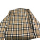 Flannel Shirt Men's Casual Long Sleeve Checked Brown Black XL