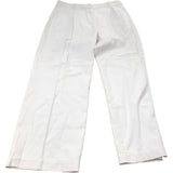 Baukjen Pleated Trousers UK Size 16 Women's Casual Organic Cotton White