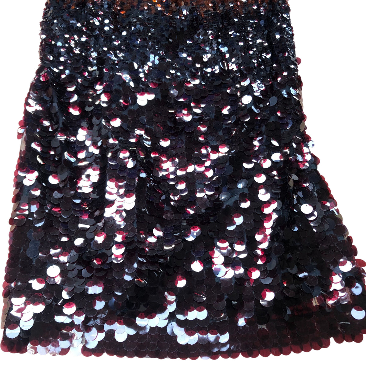 River Island Sequin Dress Women's Sleeveless Evening Party Dress Red Black