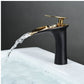 SHUNLI Bathroom Sink Taps Mixers - Black Gold Bathroom Basin Mixer Tap