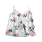 River Island Floral Camisole Top UK6 Women's Soft White Sleeveless Blouse
