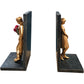 Elegant Gold Figure Bookends Couple Design Decorative Home Office Décor