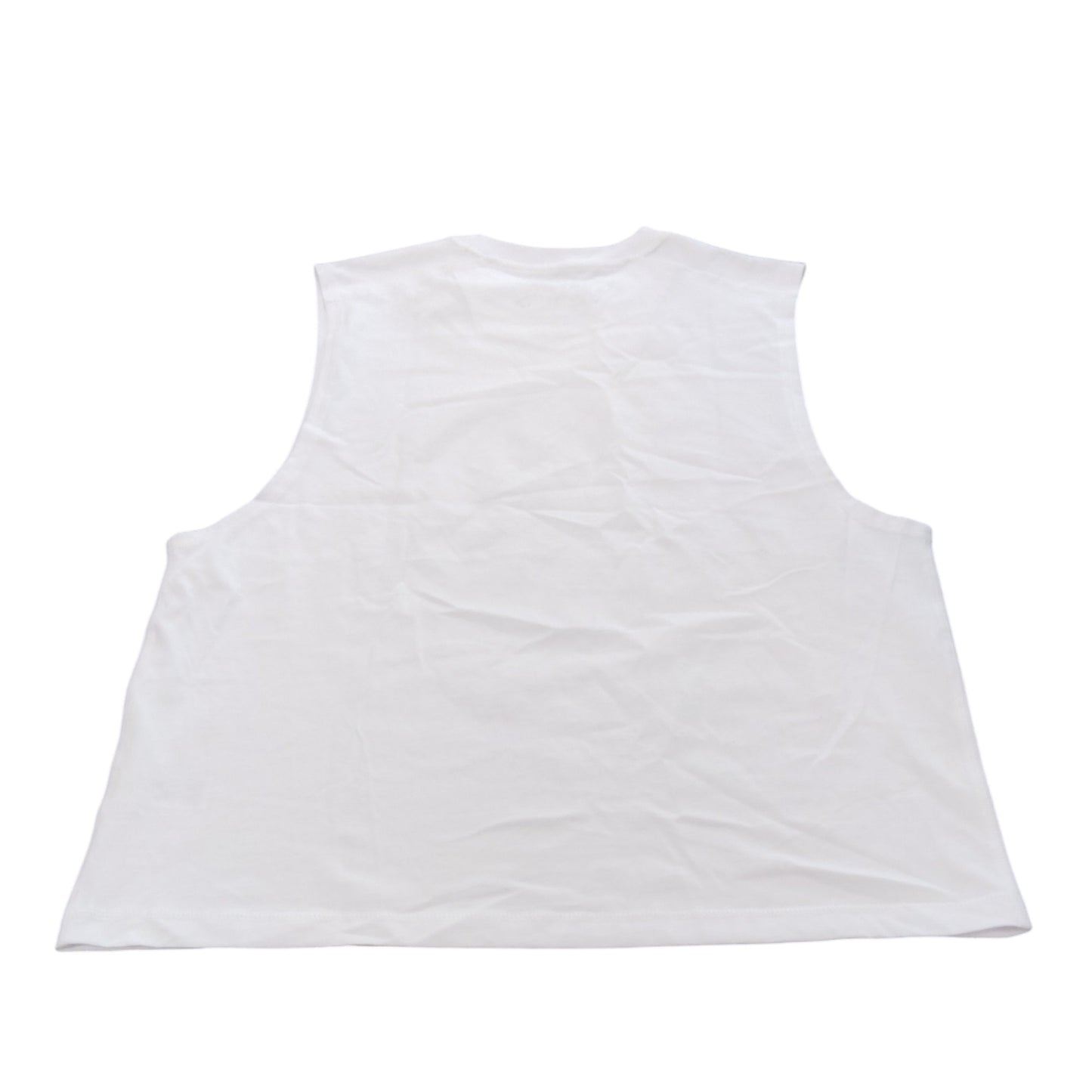 River Island Women's White Sleeveless Top Size M Cotton Casual Activewear