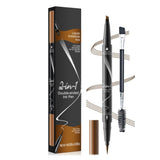HelloKiss 2-in-1 Double-ended Ink Pen Liquid Eyebrow Pen Rich Colour Light Brown