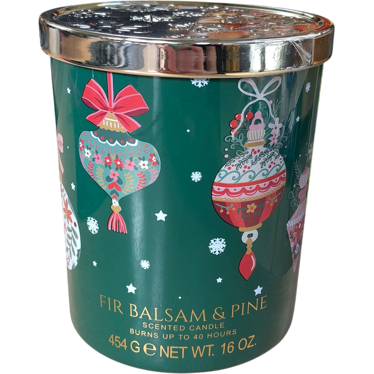 Fir Balsam And Pine Scented Candle 16 Oz Burns Up To 40 Hours