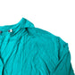 Women's Green Open Collared Shirt Size M