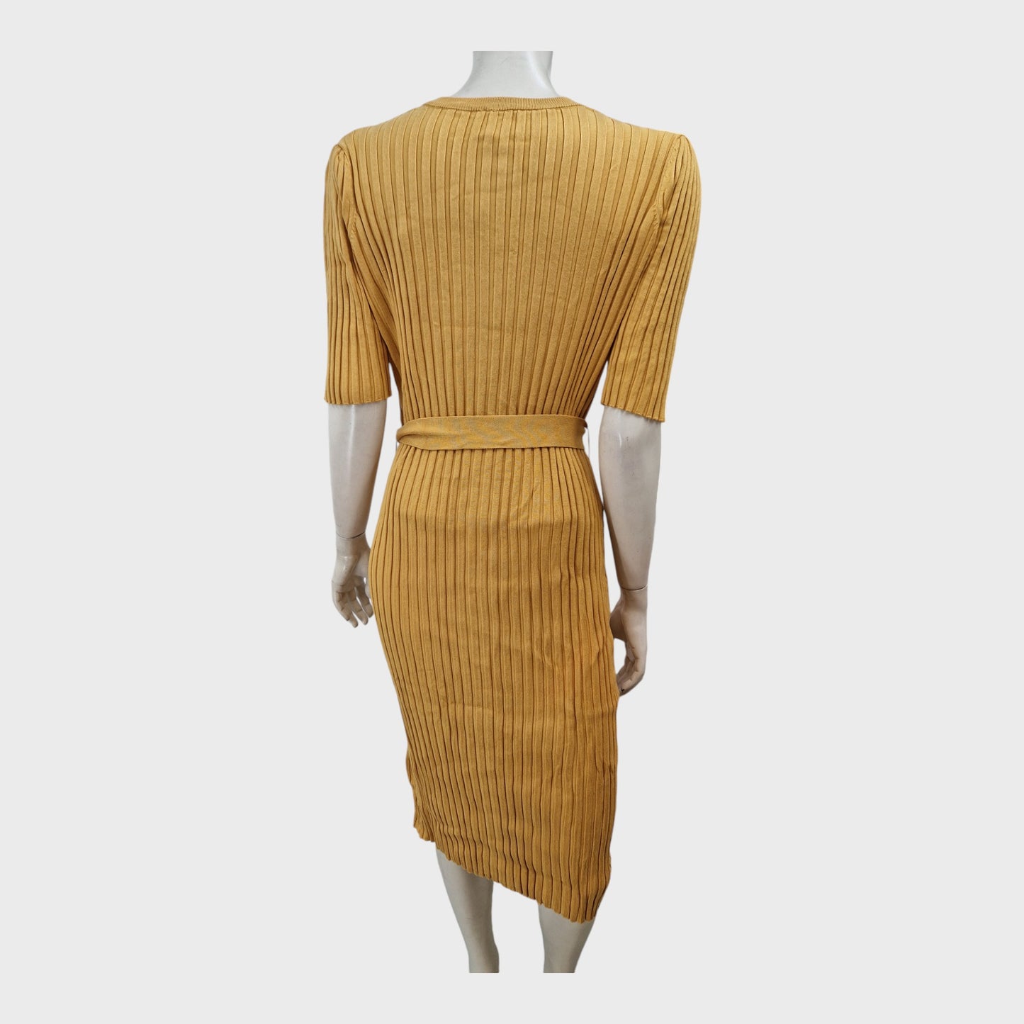 Branded Honey Gold Tie Waist Dress