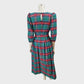 Branded Red and Green Plaid Dress