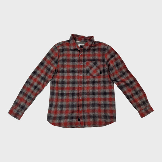 Branded Long Sleeve Check Shirt