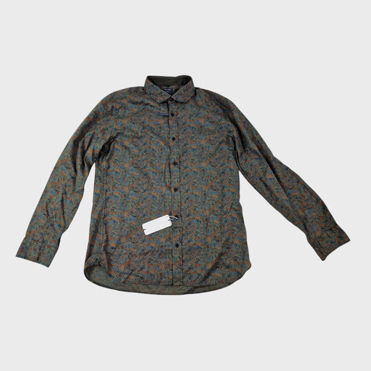 Olymp Green Floral Shirt