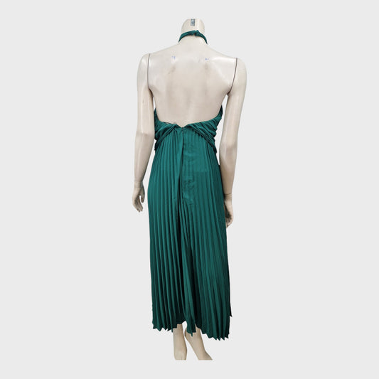 Reiss Green Halter Neck Dress