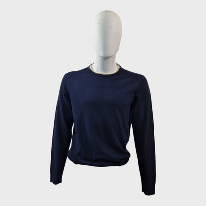 Branded Navy Jumper