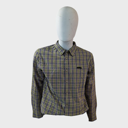 Branded Lando Olive Green Check Shirt