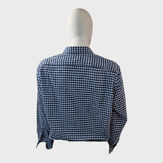 Olymp Blue Check Shirt - 3XL