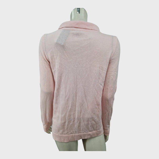 Branded Sweet Pink Wool Jumper - Size 12