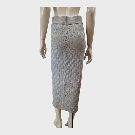 Kitri Silver Long Skirt - Size 10