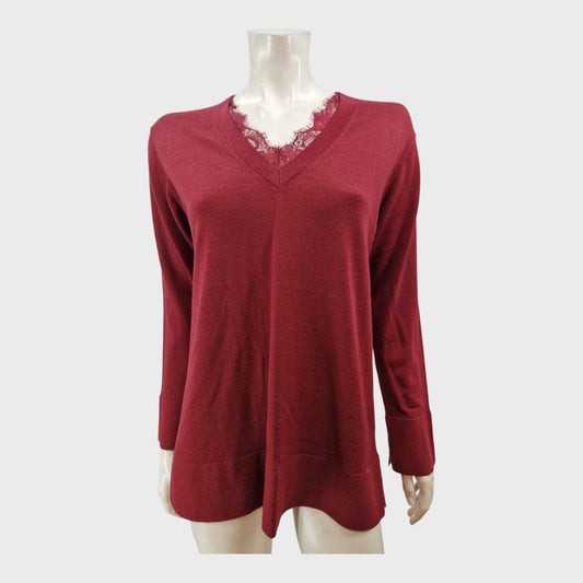 Country Casuals Red V-Neck Jumper