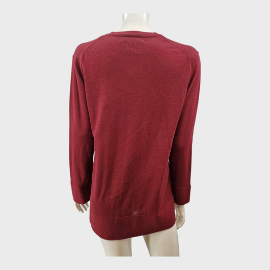 Country Casuals Red V-Neck Jumper