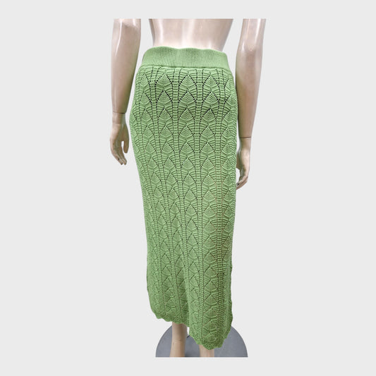 Kitri Green Knitted Skirt - Size 10