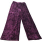 River Island Girls Trousers Velvet Wide Leg Burgundy 5-6 Years