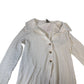 River Island UK6 Women's White Long Sleeve Shirt Textured Fabric Button Up