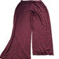 Baukjen Wide Leg Trousers Size 12 Women’s Burgundy Stretchy Comfort Fit