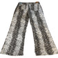 River Island Snake Print Trousers Women's Casual Wide Leg Style UK16