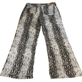 River Island Snake Print Trousers Women's Casual Wide Leg Style UK16