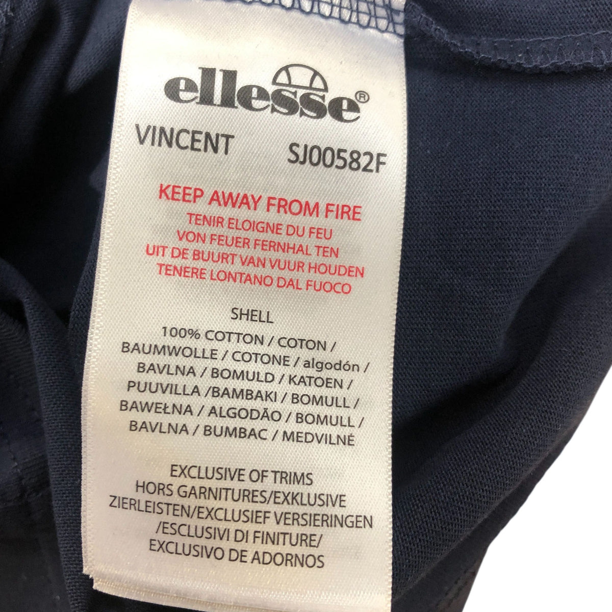 Ellesse Vincent Kids T-Shirt Navy & White 2-3 Years
