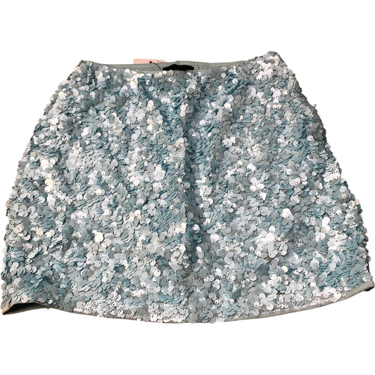 Sequin Mini Skirt Size UK14 Women's Light Blue Party Wear Fashion