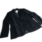 Branded Corduroy Blazer Size 38 Dark Navy Casual Men's Full Lined Jacket