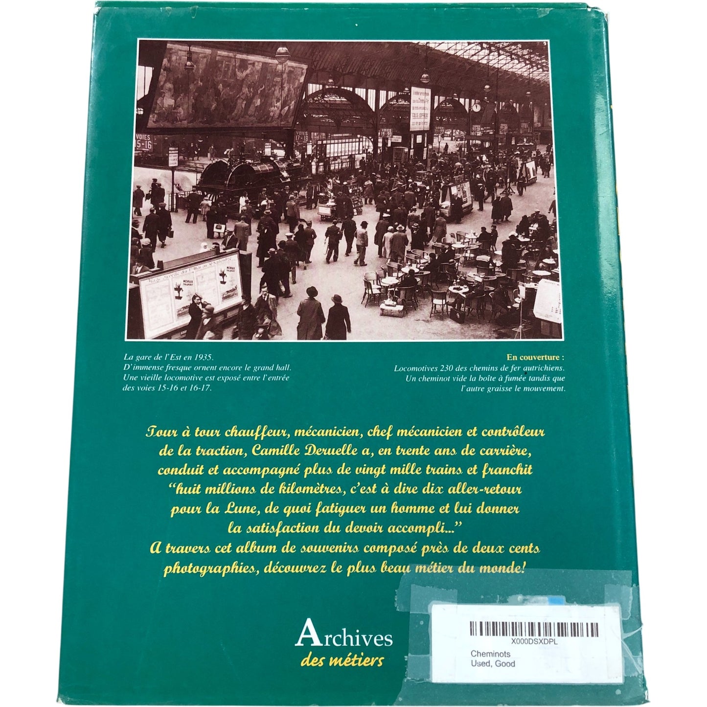 Cheminots Archives Des Métiers Book Used Good Condition Rare Historical Photos