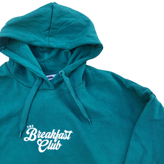 Board Angels The Breakfast Club Coffee Cake Teal Hoodie Size 16
