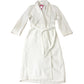 White Waffle Robe Soft 100% Organic Cotton Bathrobe With Belt M
